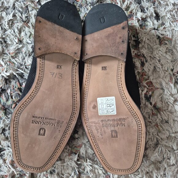 Magnanni black suede loafers for men size 43 - Picture 4 of 4